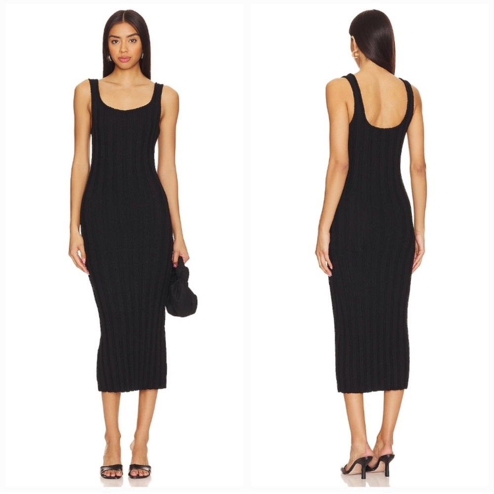 FP (Free People) Beach black midi dress